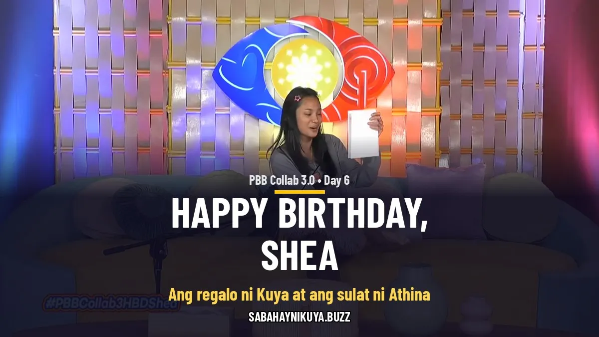 Shea ng PBB Collab 3.0 sa confession room sa araw ng kanyang kaarawan