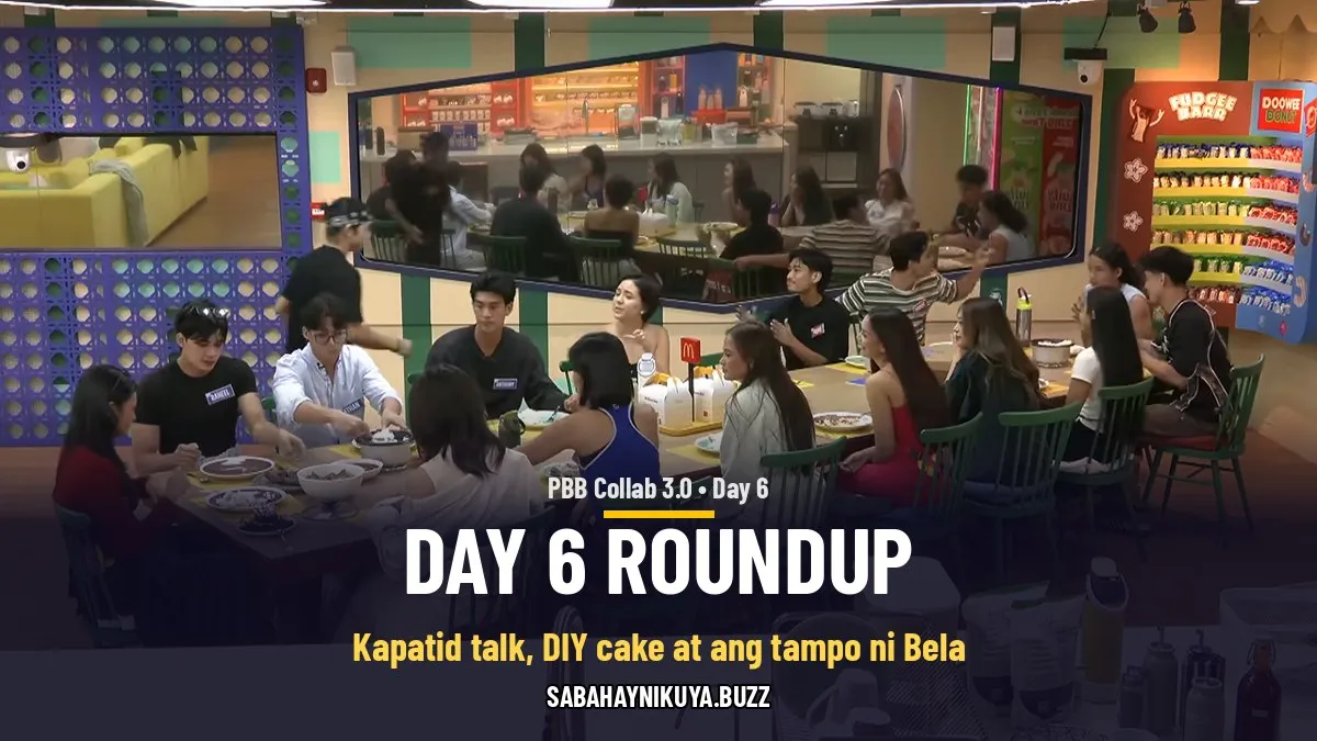 Nicole at Primo ng PBB Collab 3.0 na nagkukwentuhan tungkol sa kanilang mga kapatid