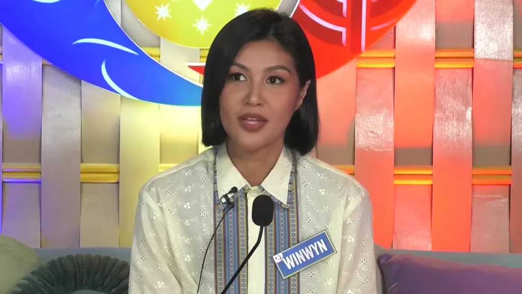 Winwyn ng PBB Collab 3.0 sa confession room habang ikinukuwento ang pagiging nanay