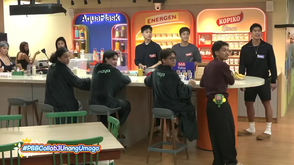 Mga housemate ng PBB Collab 3.0 sa kusina habang nalalamang hindi naluto ang kanin