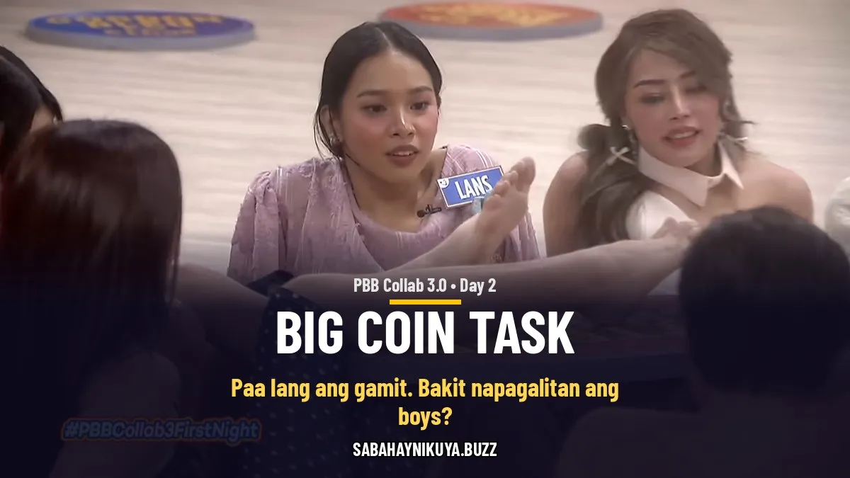 Big Coin Task ng PBB Collab 3.0: Paa Lang ang Gamit, Pero Bakit Napagalitan ang Boys?