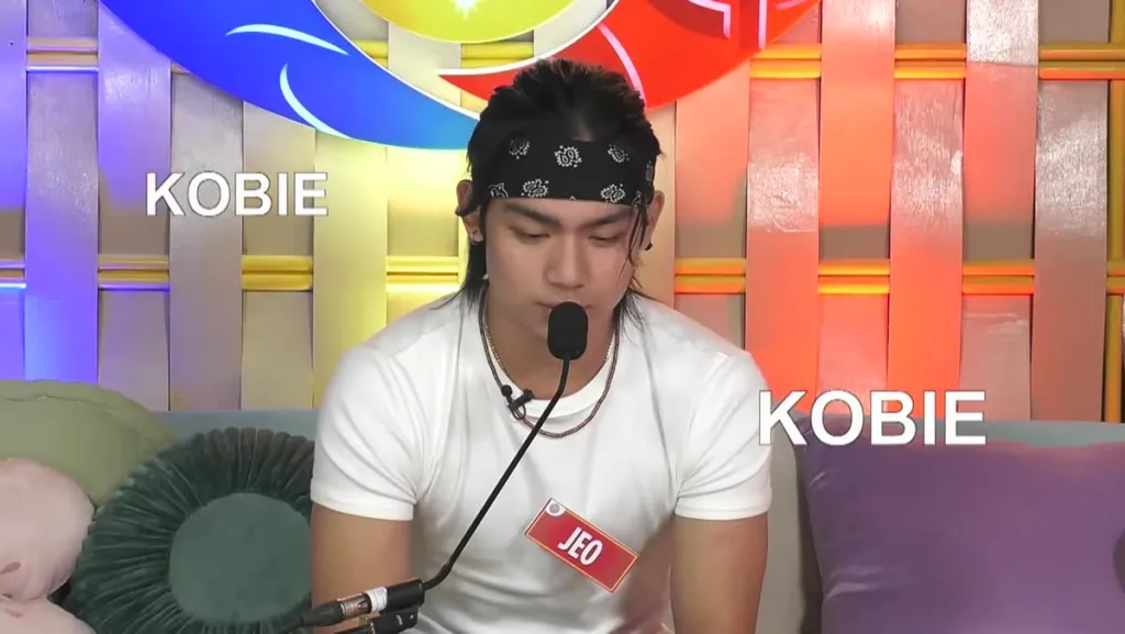 Si Jeo ng PBB Collab 3.0 sa confession room habang tinatawag na Kobie si Robbie